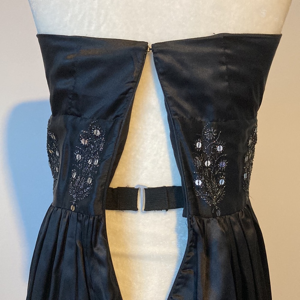 Plenty by Tracy Reese Silk Strapless Dress w/ Sequins - Picture 5 of 9